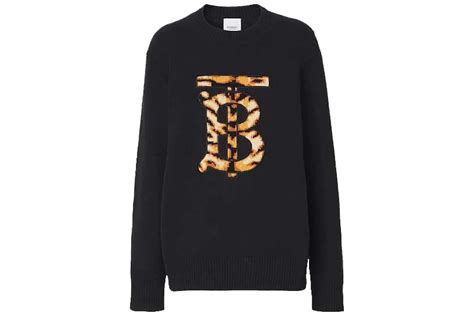 burberry monogram motif cashmere sweater|BURBERRY Logo.